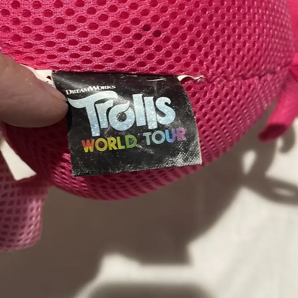 Trolls dreamworks Polly Branch terry cloth hooded towel and poppy bath scrubber